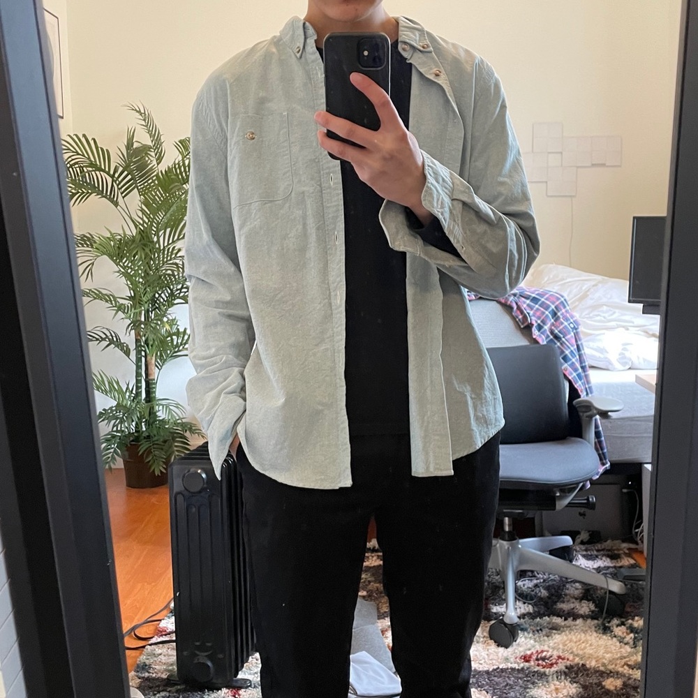 ASOS light blue flannel